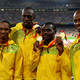 Michael Frater, Usain Bolt, Nesta Carter and Asafa Powell (Julian Finney/Getty Images)
